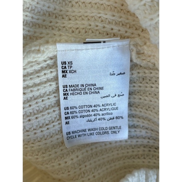 Alfani Size XS Cream Short Cap Sleeve V-Neck Sweater Vest - New - Picture 7 of 7